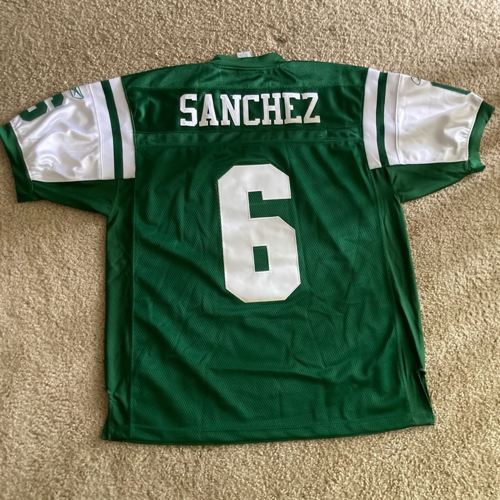 Mens Reebok Onfield Mark Sanchez New York Jets Jersey Size XXL - Picture 5 of 5
